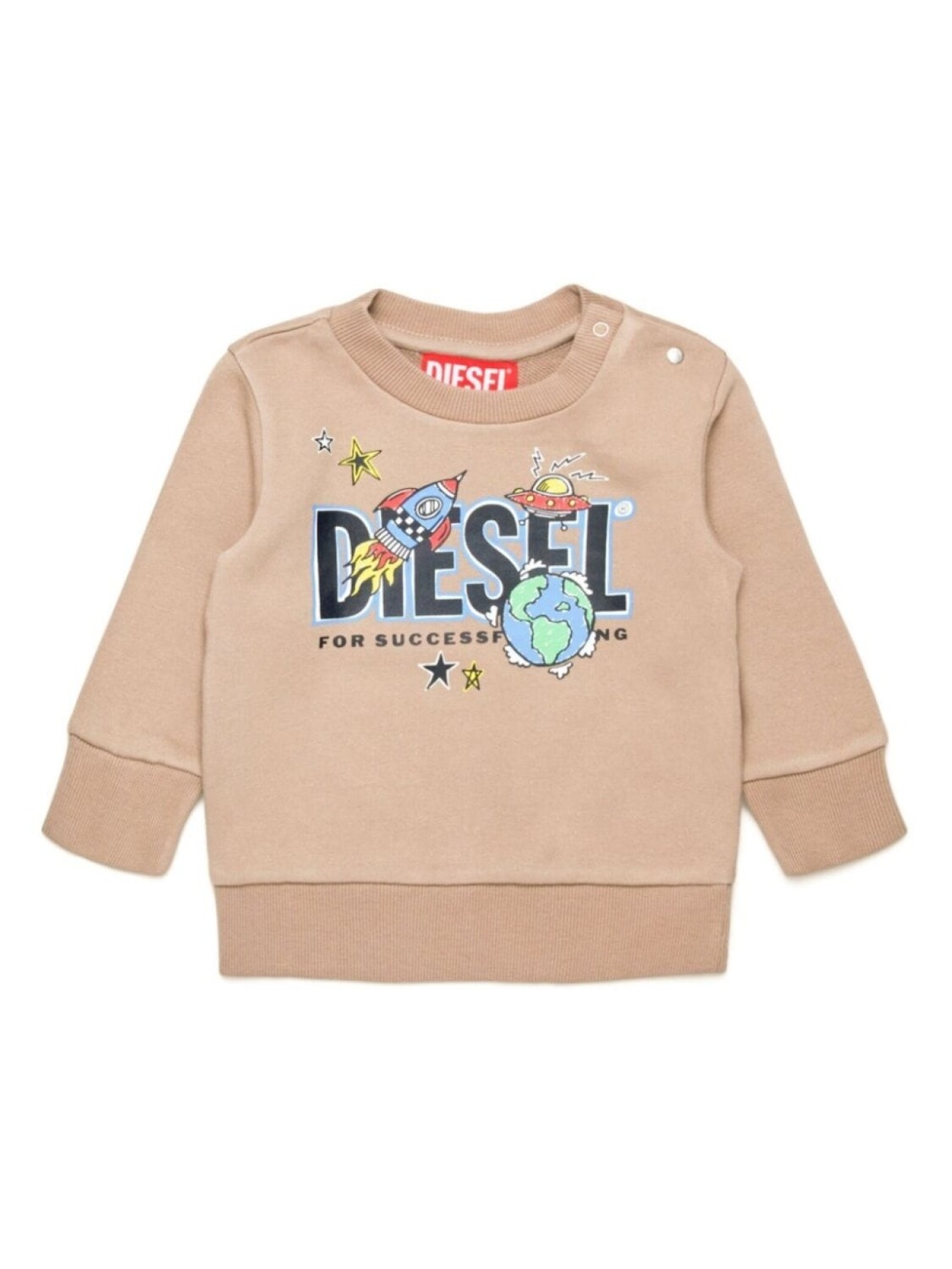 

Diesel Kids толстовка с графичным принтом, нейтральный цвет