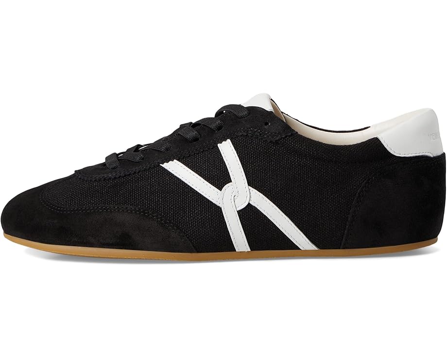 Кроссовки Veronica Beard Riviera Lace-up Shoes, цвет Black/Coconut — фото 4