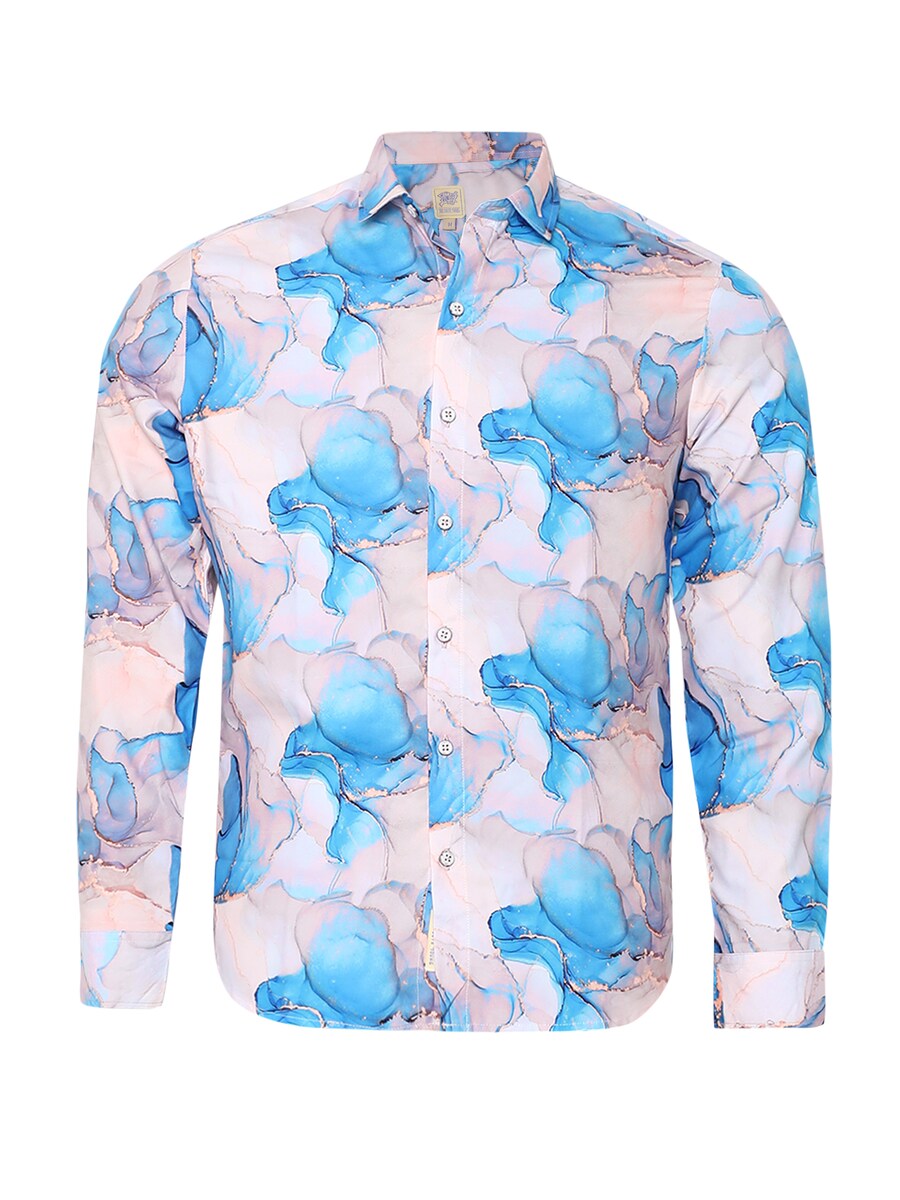 

Рубашка на пуговицах классического кроя Campus Sutra Forrest, розовый