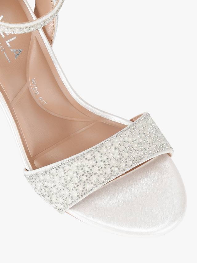 Киани широкие босоножки на квадратном каблуке Carvela, White — фото 4