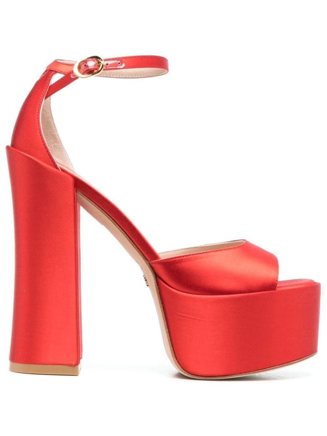 

Stuart Weitzman босоножки Skyhigh 145 на платформе, красный