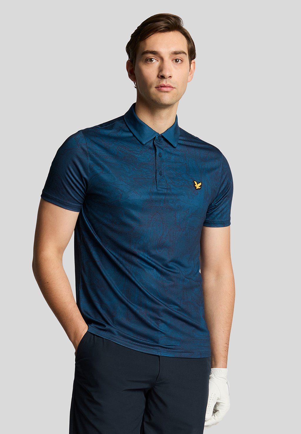

Рубашка поло Lyle & Scott, темно-синий