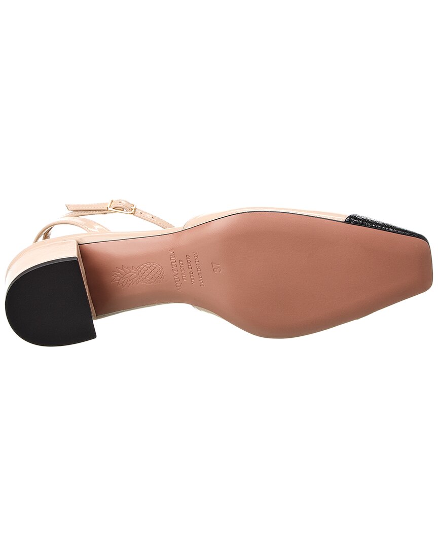 Туфли-лодочки Aquazzura French Flirt 35 из кожи, бежевый — фото 4