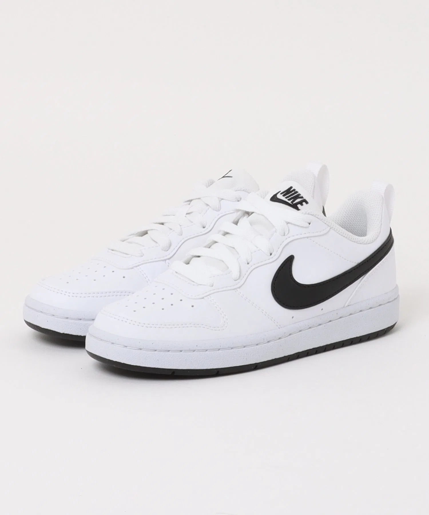 Детские кроссовки NIKE COURT BOROUGH LOW RECRAFT GS белые с чёрным