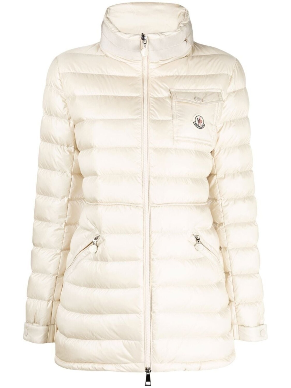 

Moncler пуховик Madine с капюшоном, нейтральный цвет