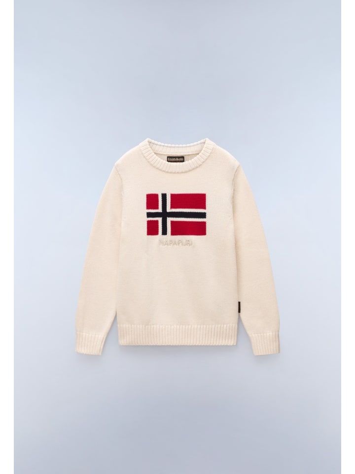 

Детская толстовка "K D-Mura C" бежевого цвета Napapijri