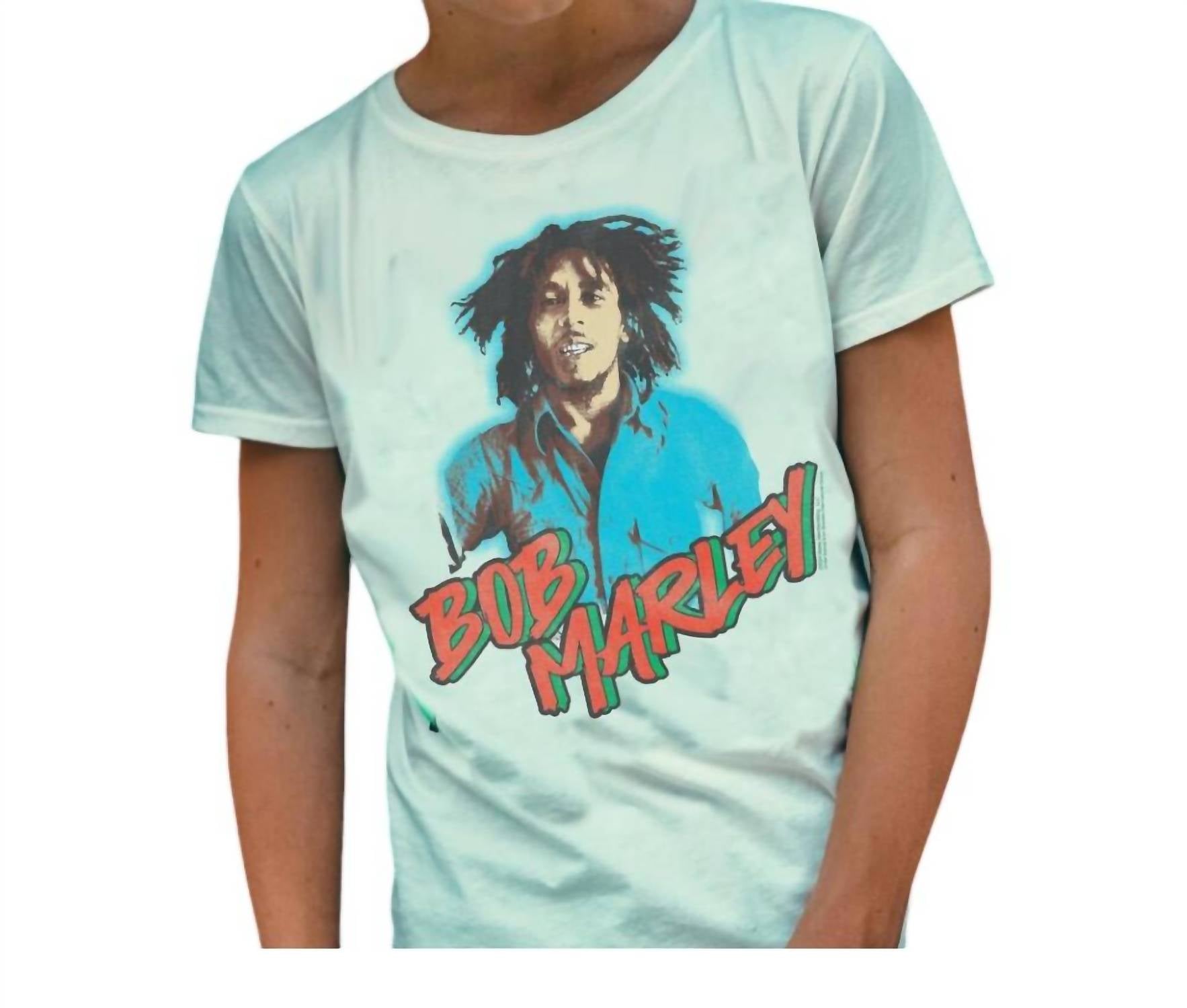 

Футболка Bob Marley Ss для мальчика в винтажном белом цвете ROWDY SPROUT
