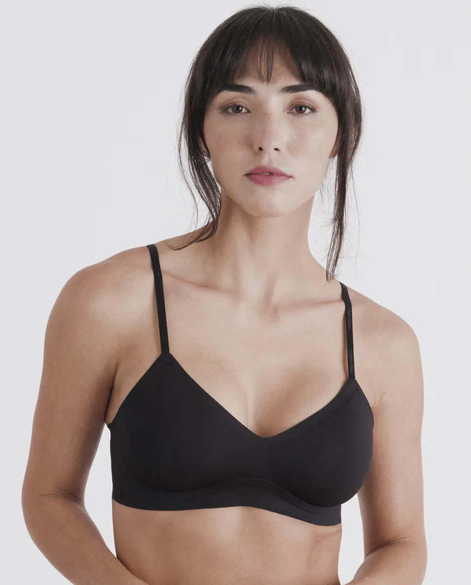 

Бюстгальтер с гелевыми косточками с пеной INVISIBLES Calvin Klein, чёрный