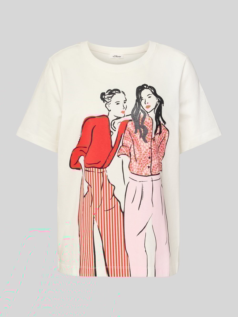 

Футболка свободного кроя из чистого хлопка s.Oliver RED LABEL, белый