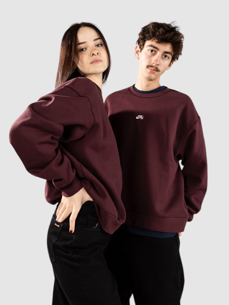 

Свитер Nike SB Fleece Skate Crew Sweater, burgundy crush