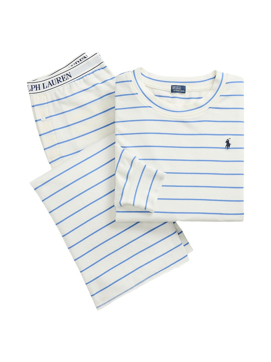 

Пижама Polo Ralph Lauren Sweatshirt & Wide Leg Set - Club Terry, белый