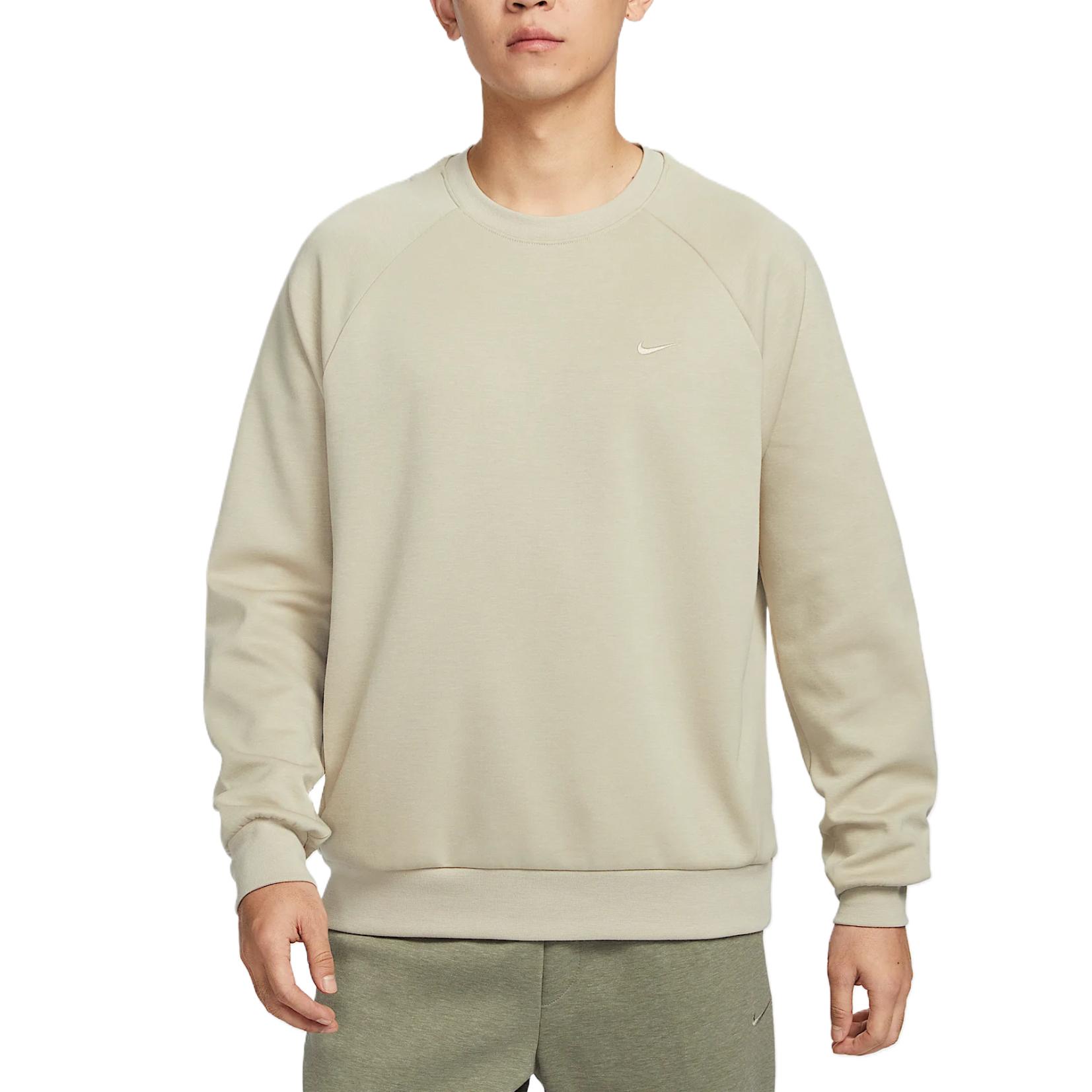 Primary Fleece Men's Dri-FIT Uv Performance Crew Nike, серо-зеленый — фото 3