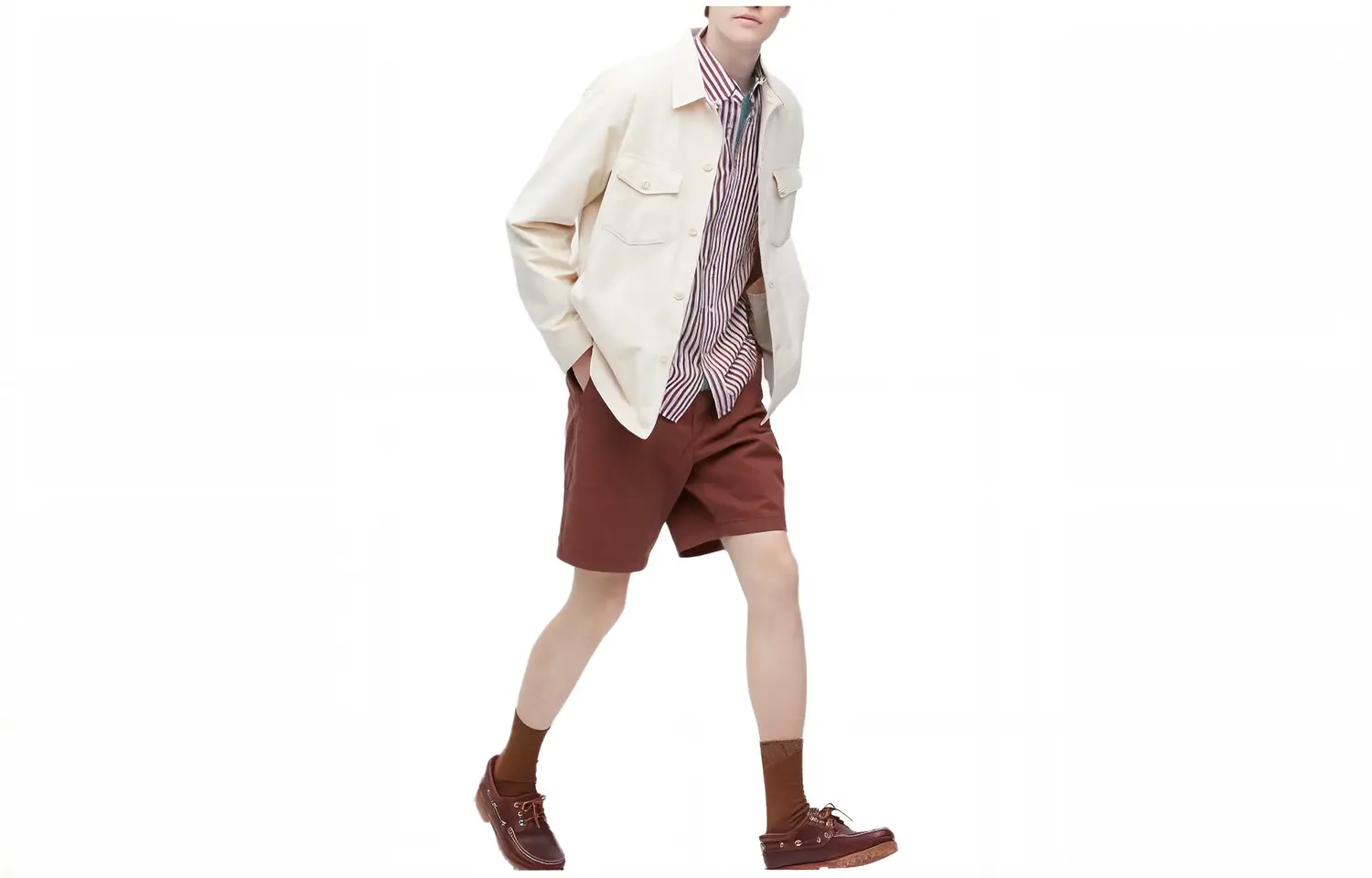 

Повседневные шорты мужские светло-коричневые Uniqlo, коричневый