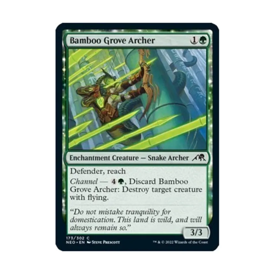 

CCG Лучник Бамбуковой рощи (клавиша C), MTG - Kamigawa : Neon Dynasty