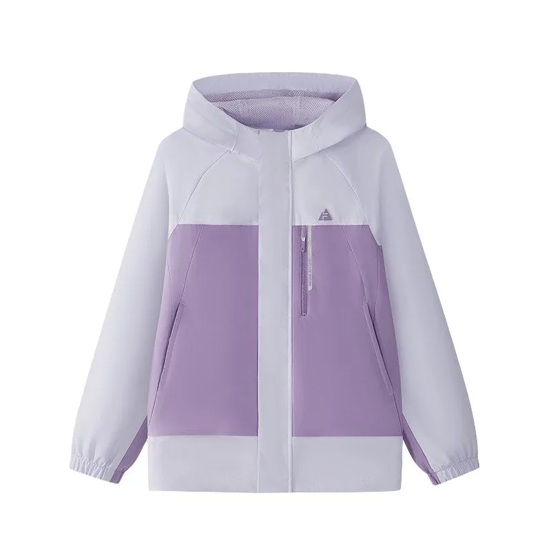 Куртка с капюшоном Moderate FILA KIDS, светло-фиолетовый-pu