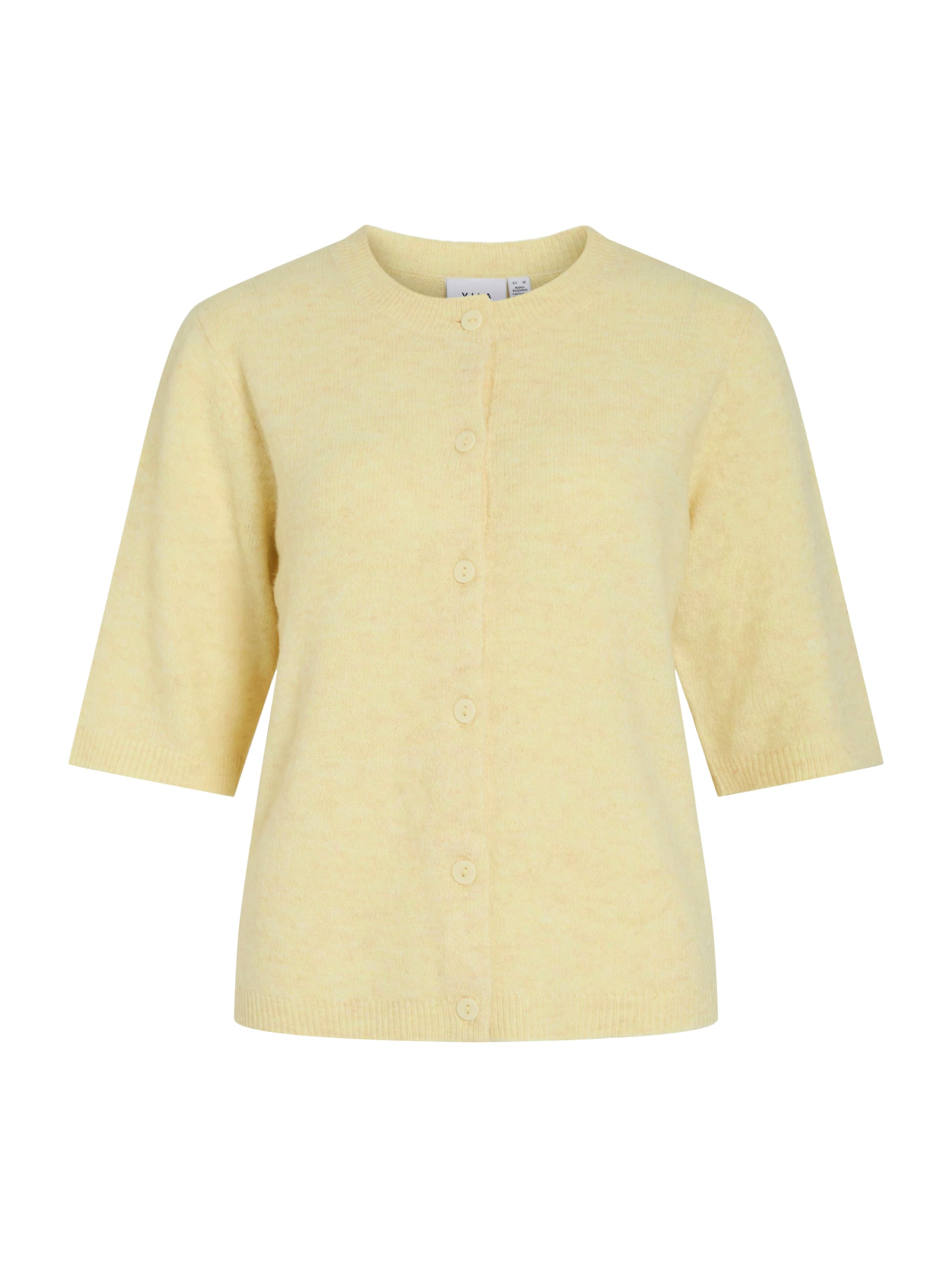 

VILA Кардиган 'VILiga' вязаный в пастельно-желтом цвете