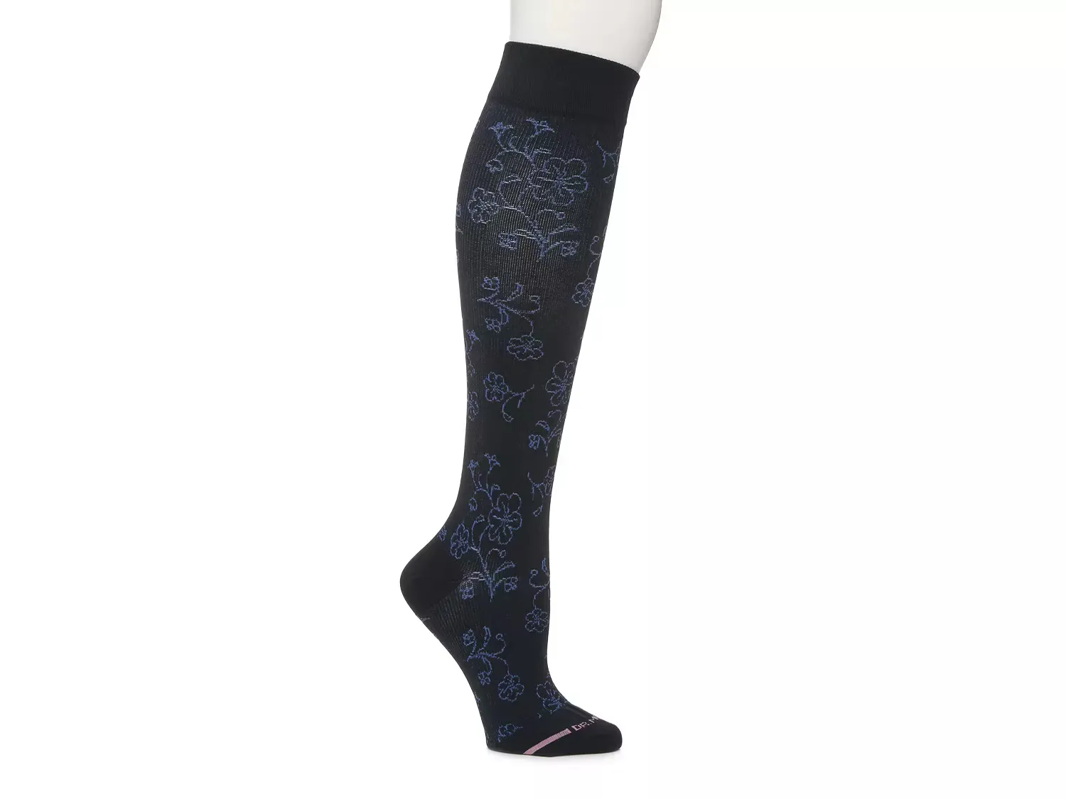 

Женские компрессионные гольфы Floral Dr. Motion, Black/Navy Floral Print