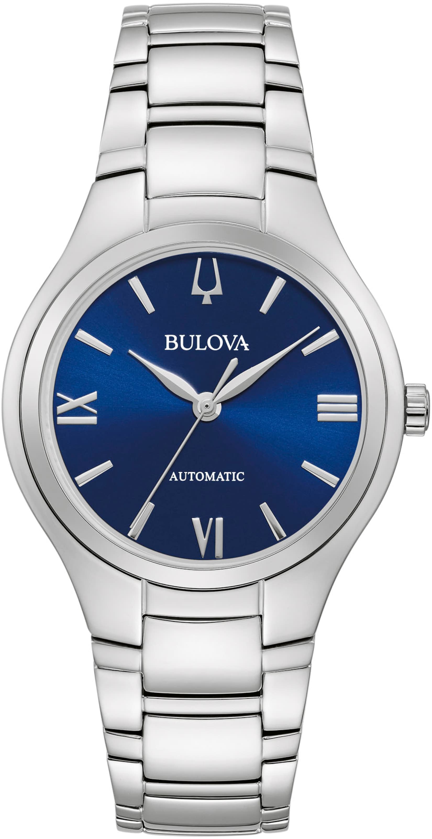 

Bulova Серебряные аналоговые часы