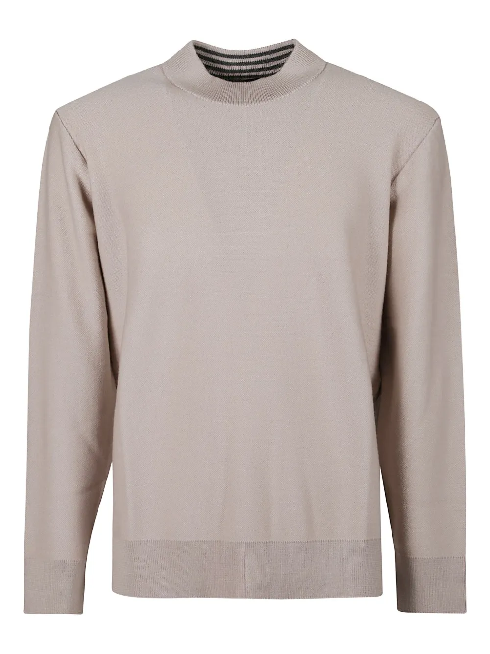 

Свитер в полоску с воротником-стойкой Drumohr, нейтральный