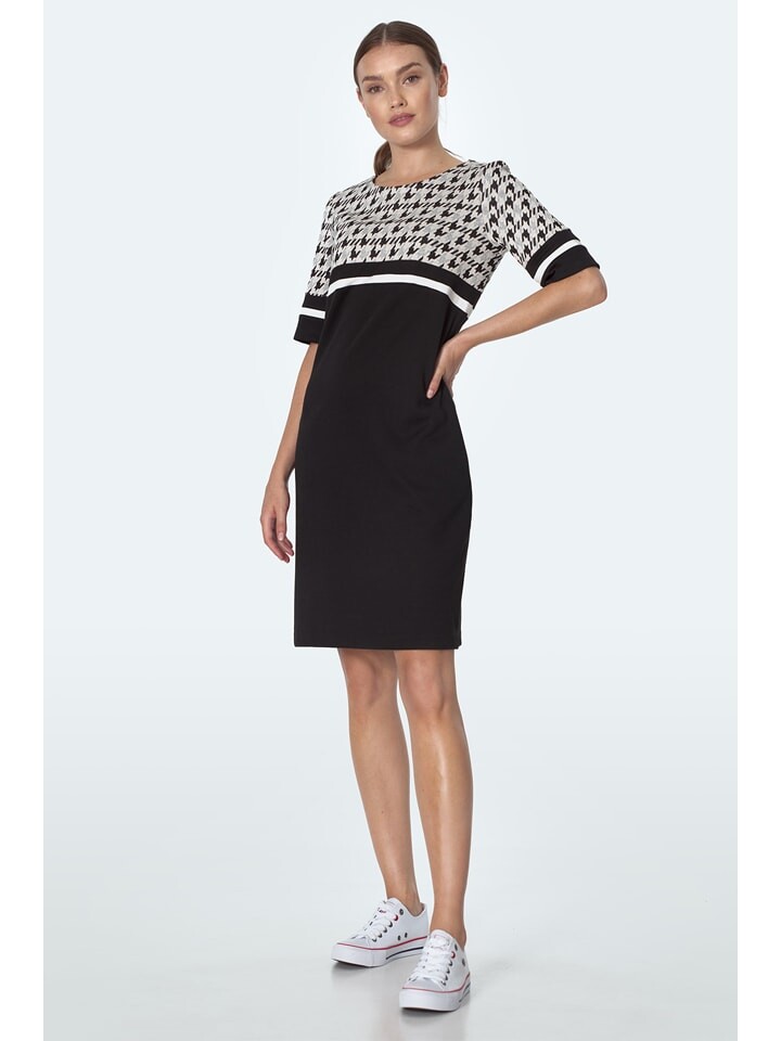 

Короткое платье Nife Kleid, черный/белый