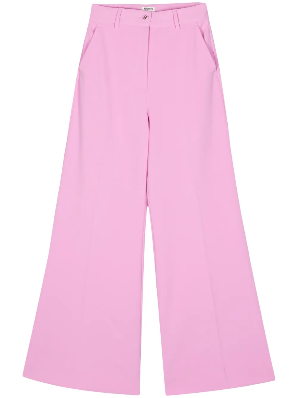 

Брюки палаццо со складками Blugirl, розовый