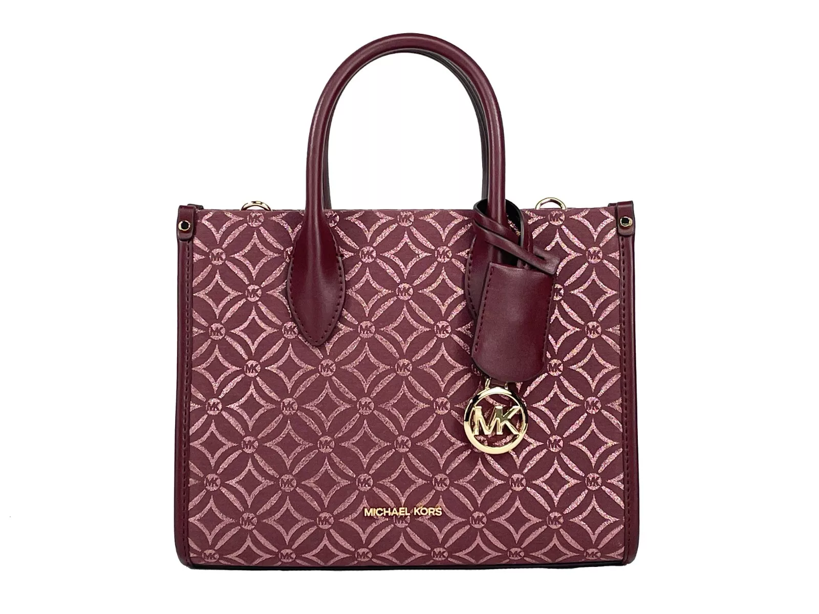

Сумка-тоут Mirella Small Top Zip Crossbody Bag Oxblood Michael Kors