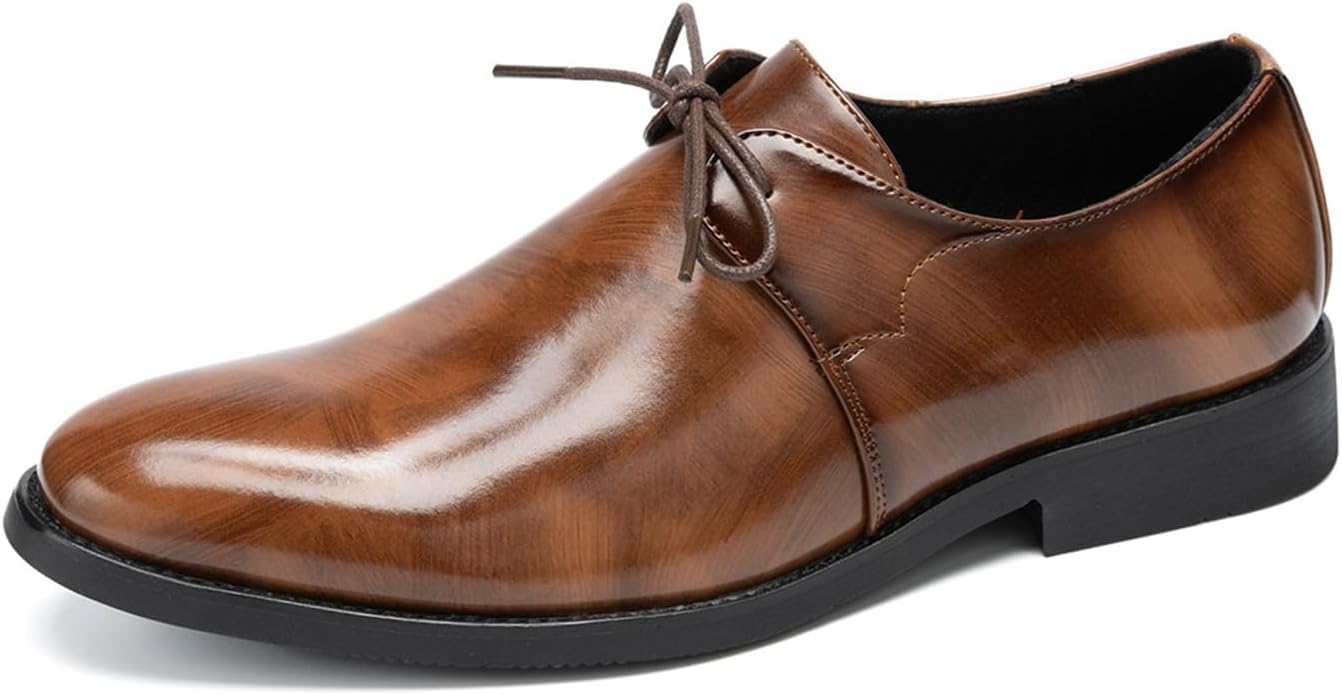 

Мужские классические современные туфли оксфорды ручной работы из коричневой антикварной кожи с шнуровкой, ретро, с перфорацией, нескользящие лоферы для бизнеса, официальных мероприятий, вечеринок, свадеб и работы в офисе Tixewsjh