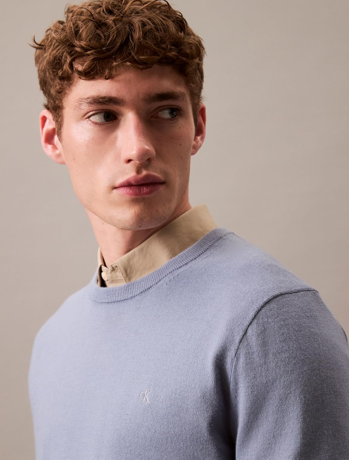 Мужской свитер Calvin Klein из тонкой мериносовой шерсти, Troposphere — фото 4