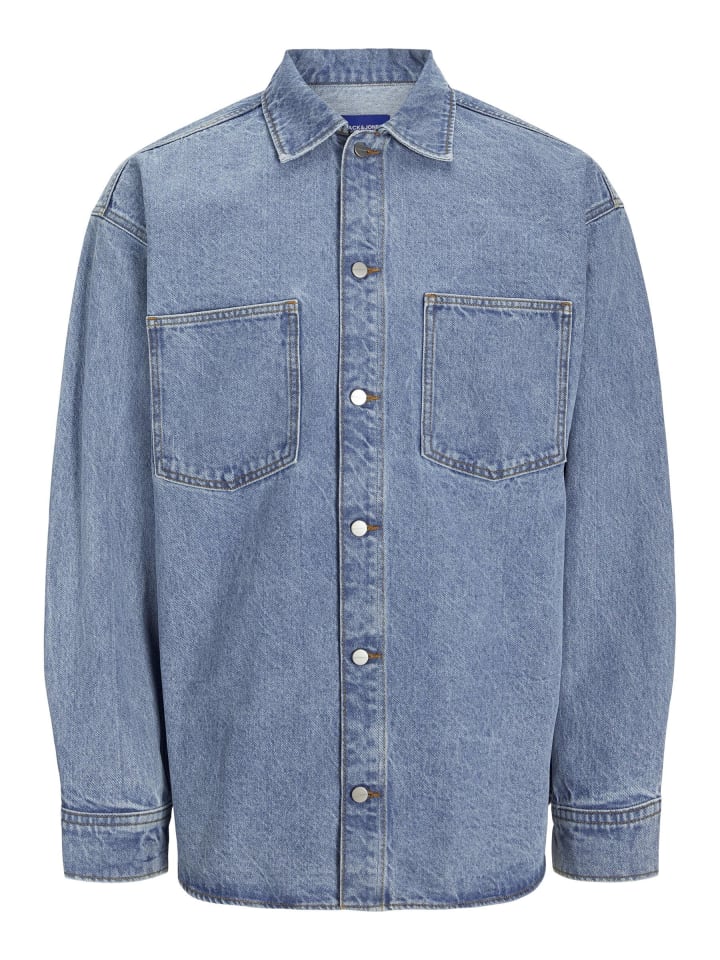 

Рубашка Jack & Jones, светло-синий деним