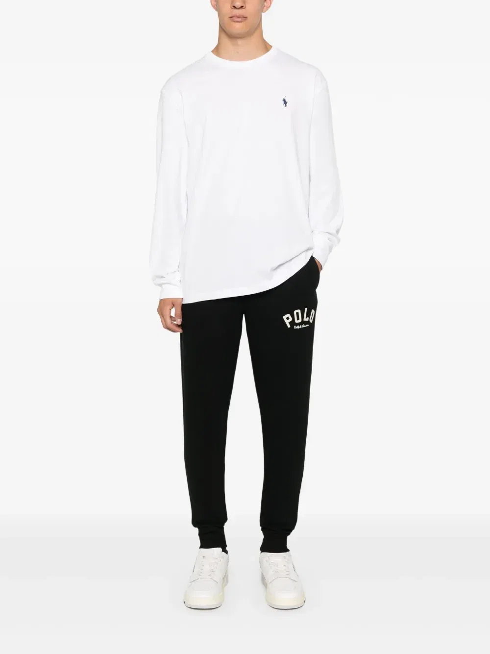 Спортивные брюки с нашивкой-логотипом Polo Ralph Lauren, черный — фото 2