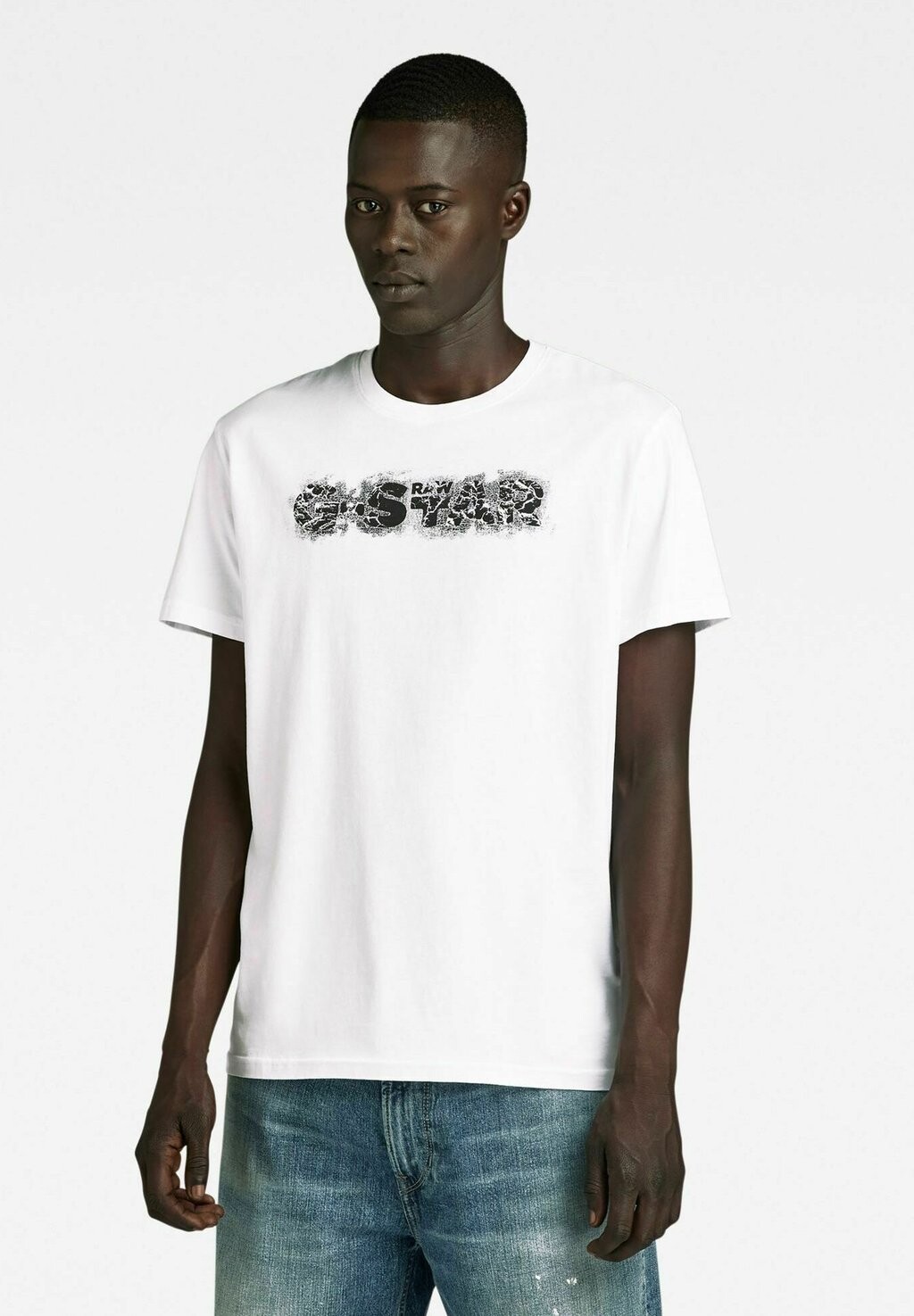 

Футболка с принтом DISTRESSED LOGO G-Star, цвет white