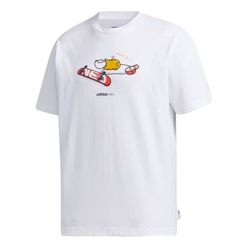 

Футболка neo yellow sports short sleeve white Adidas, белый