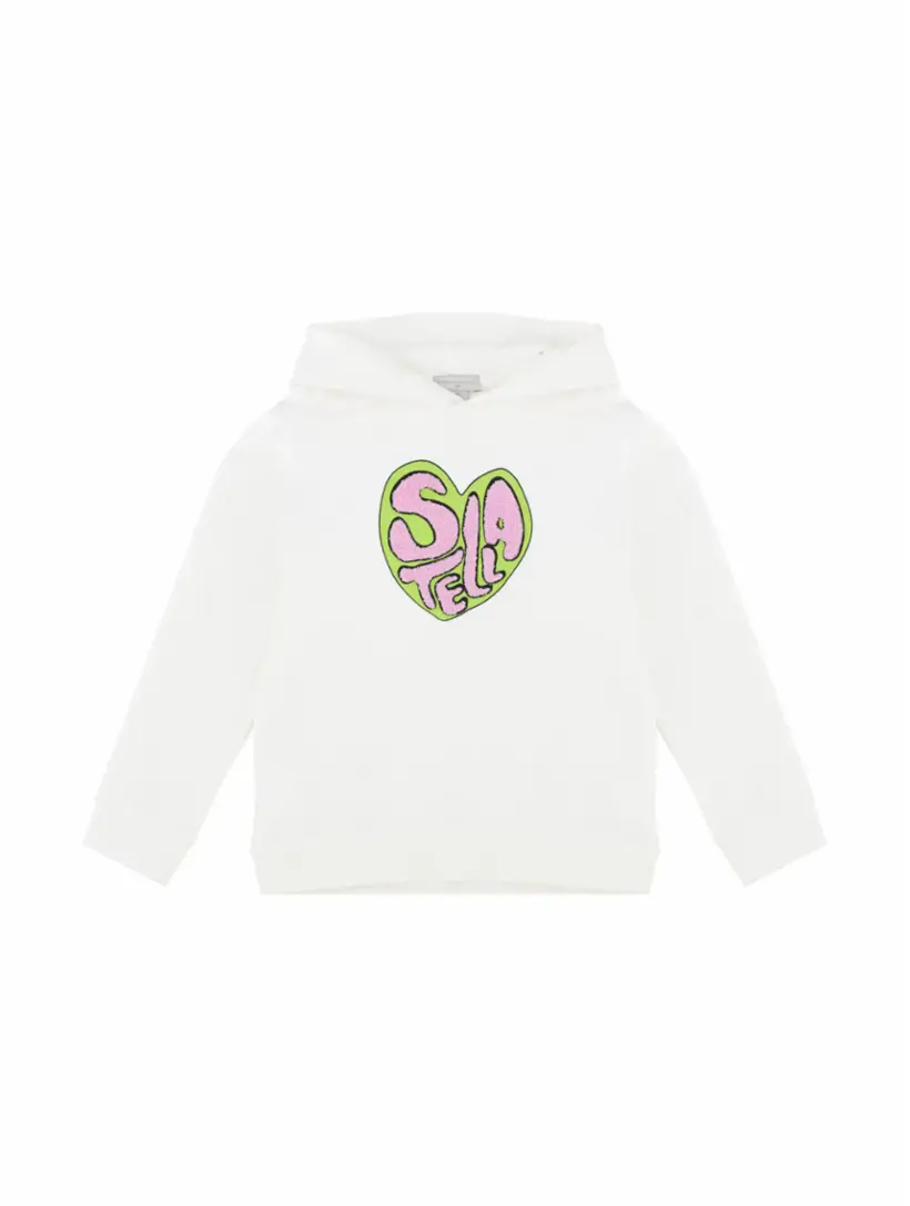 

Хлопковое худи с логотипом Stella McCartney, белый