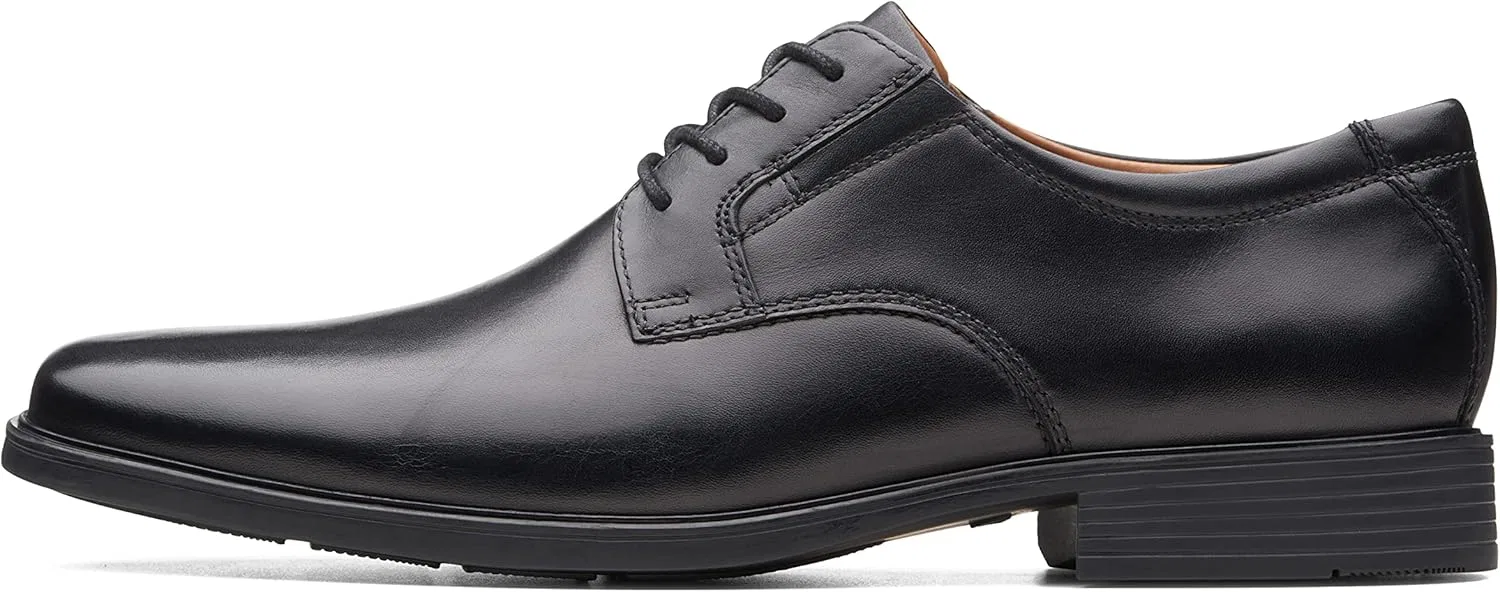 Мужские туфли-дерби Clarks Tilden Plain, Black Leather
