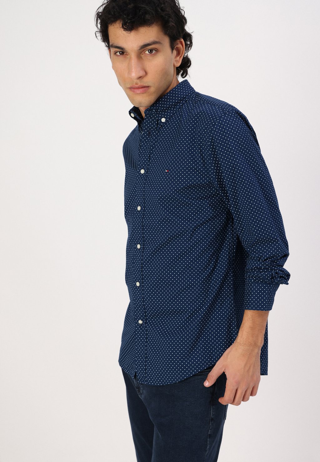 

Рубашка FLEX POLKA DOT SHIRT Tommy Hilfiger, синий
