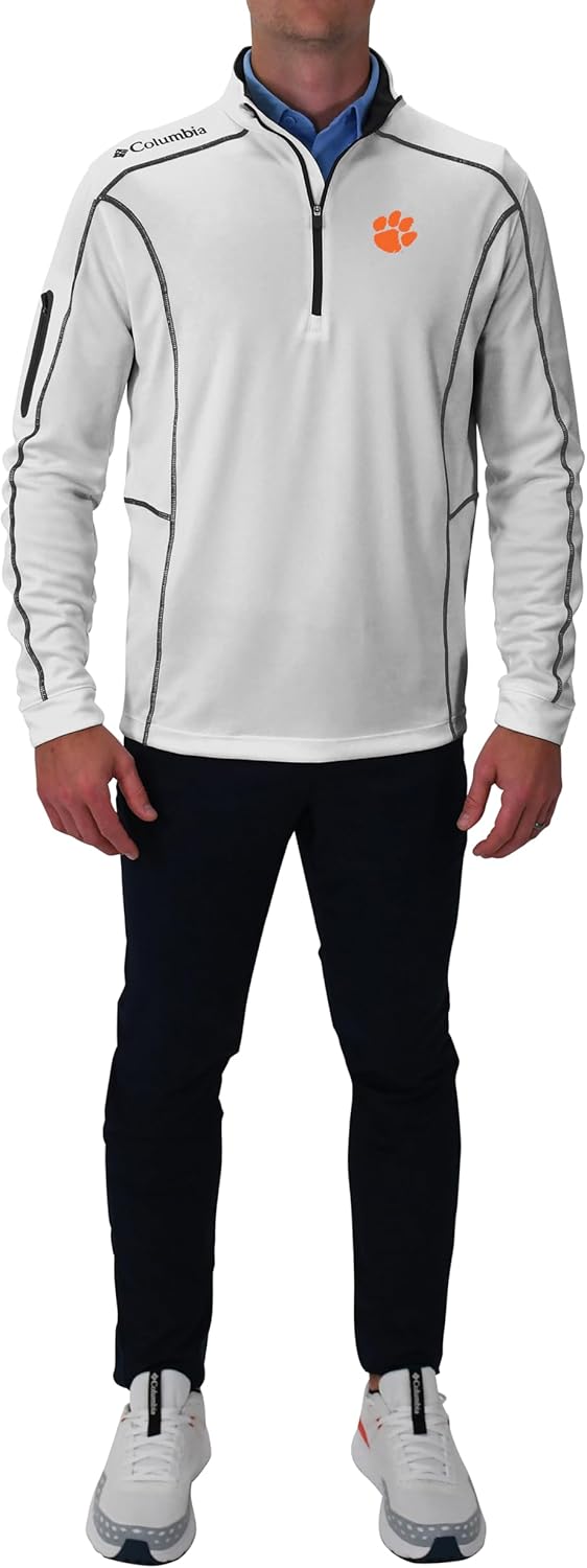 

Columbia Clemson Univ Golf мужская толстовка Shotgun 1/4 Zip, State Orange