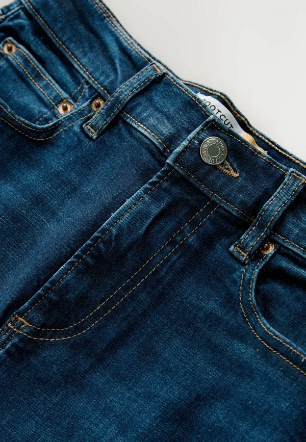 Джинсы-Клеш укороченного кроя из эластичной ткани Next, Denim Dark Blue — фото 2