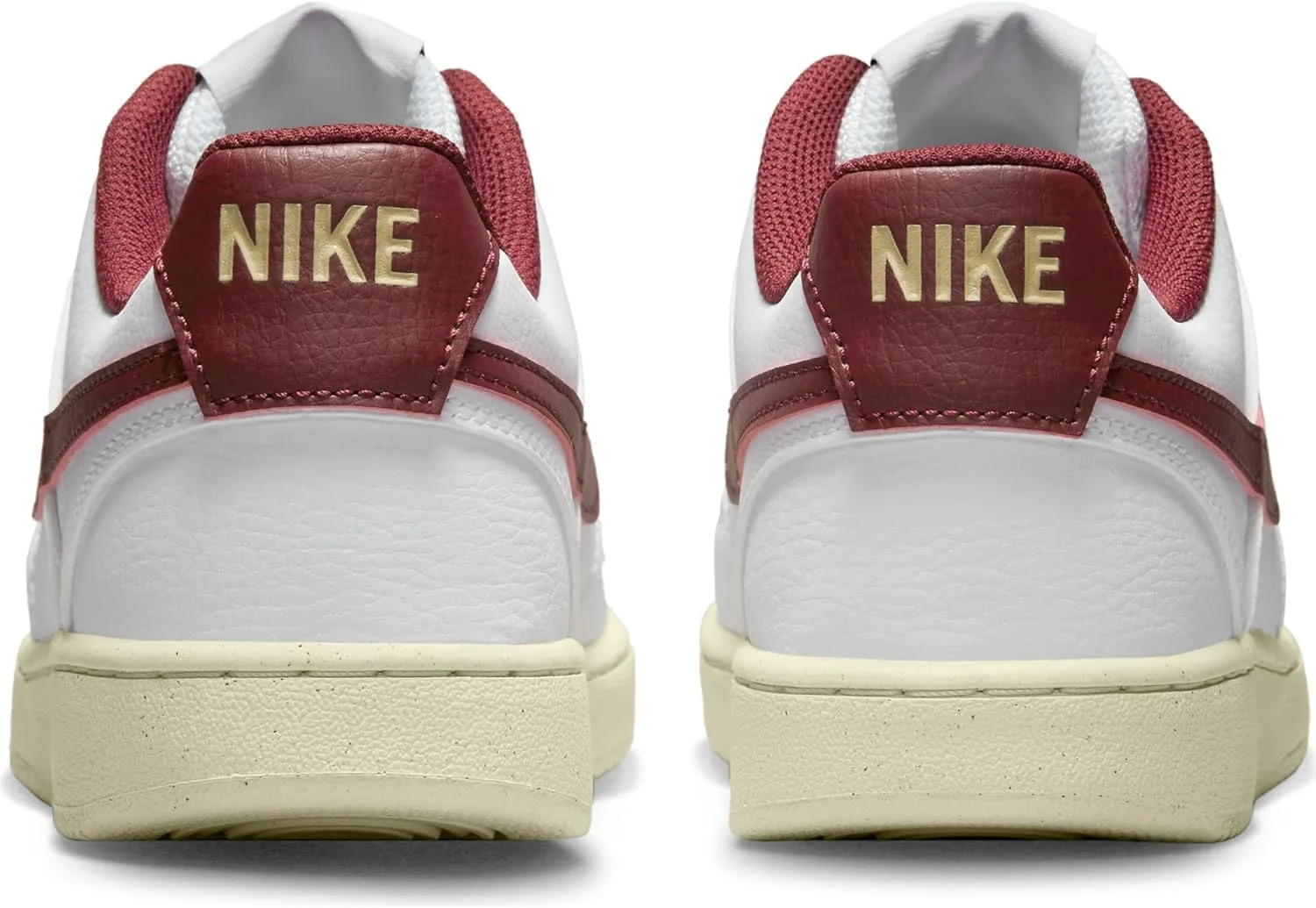 Мужские баскетбольные кроссовки Nike Court Vision Low, белый/красный/золотой — фото 2