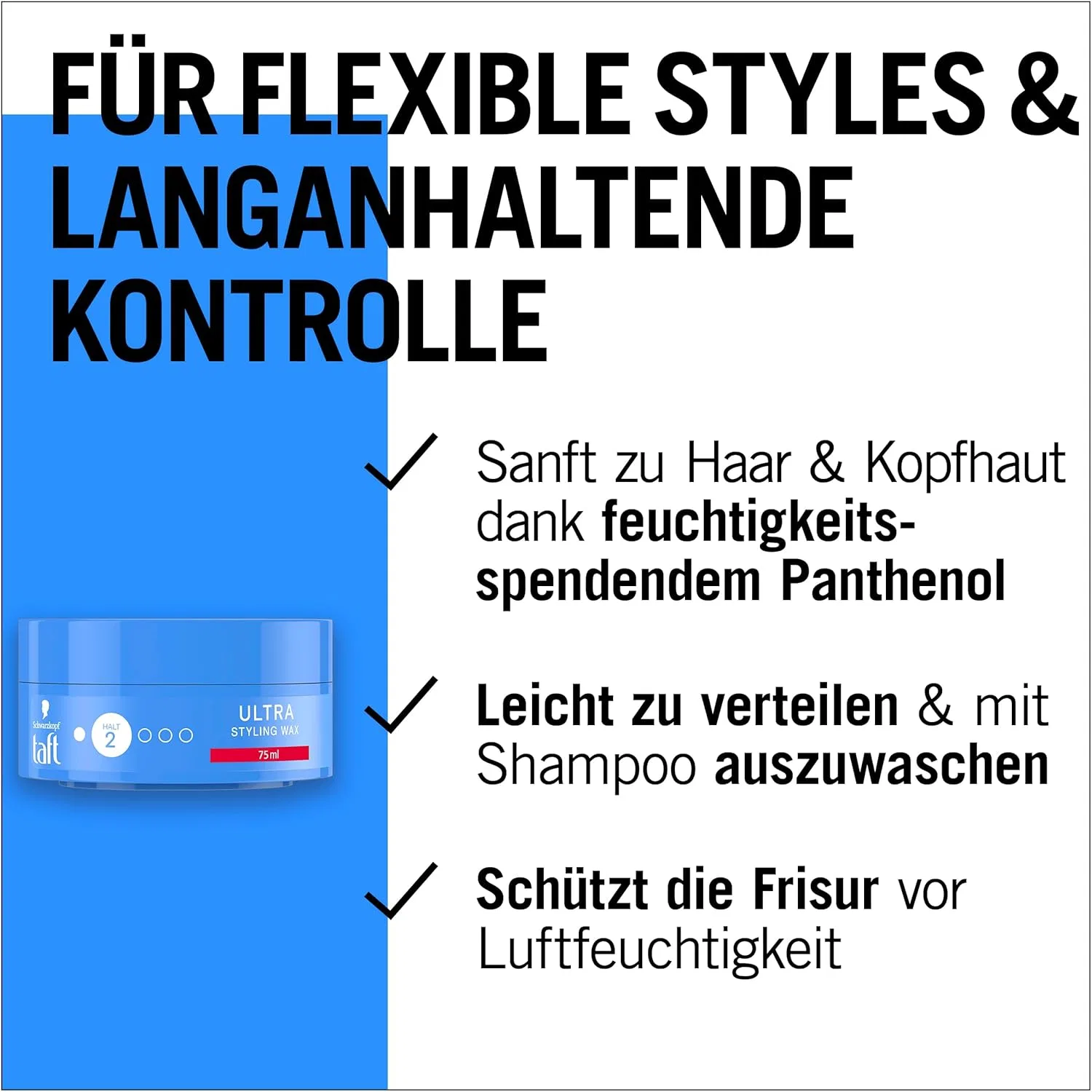 Воск для укладки волос «TAFT Styling Wax Ultra» от Schwarzkopf Taft — фото 4