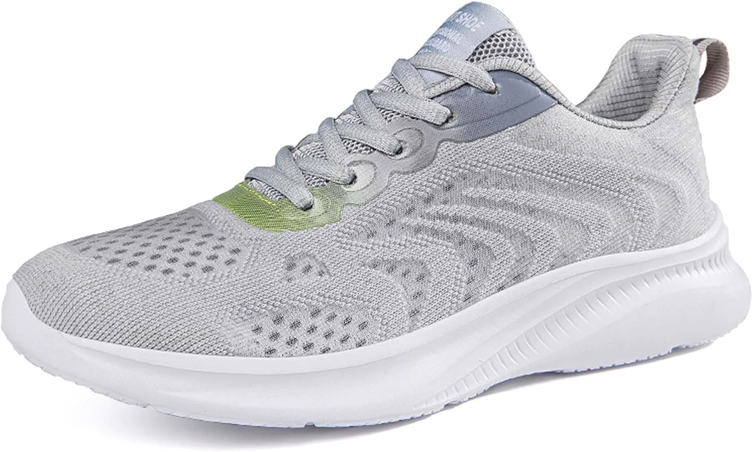 

Мужские и женские кроссовки с поддержкой свода стопы, удобные для бега, на шнуровке, повседневные, многофункциональные, с легкой подошвой из ЭВА и резины DZBAJRQM, серый