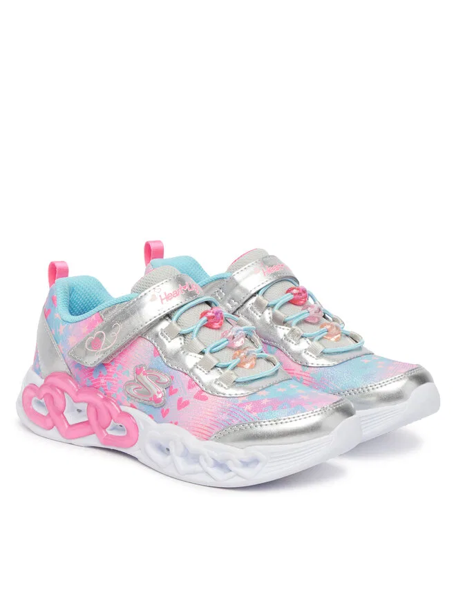 Кроссовки S-Lights Infinite Heart Lights-Heart Jewels 303261L/SMLT, разноцветные Skechers — фото 2