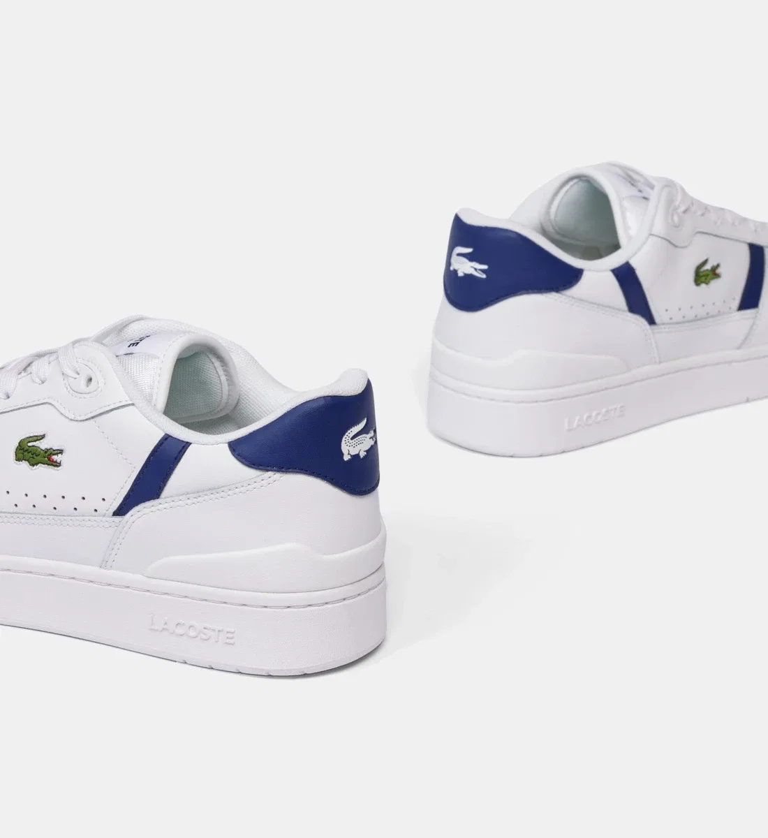 Низкие кеды T-Clip Set кожа Lacoste, белый — фото 4