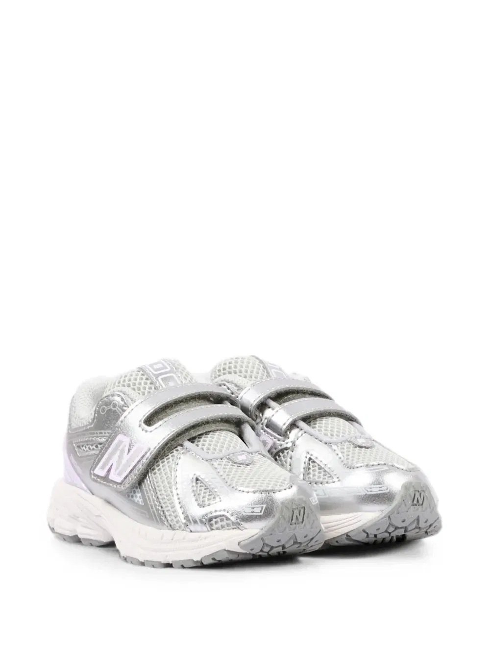 Кроссовки с застежкой-липучкой 1906 года New Balance Kids, серебряный — фото 3