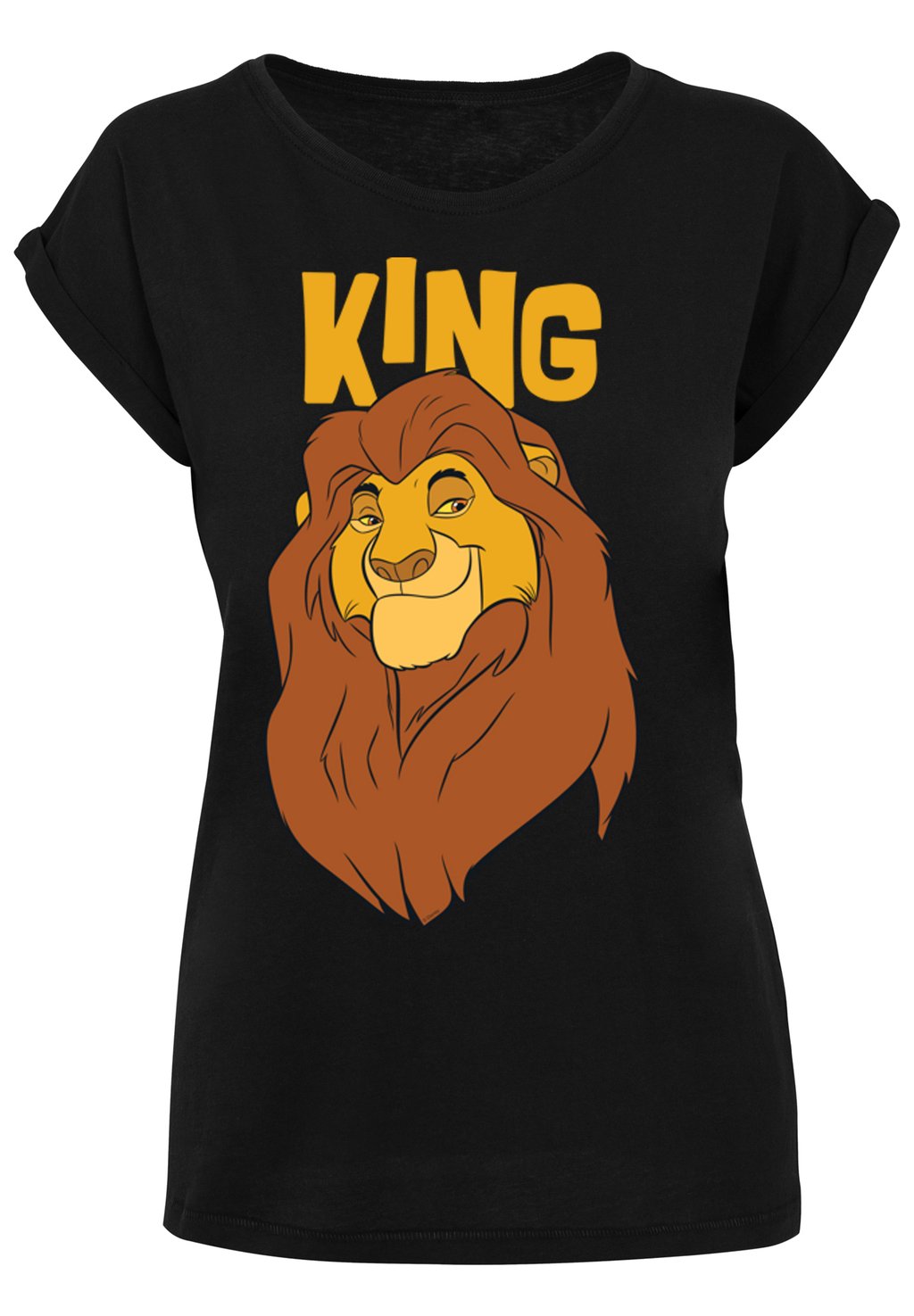 

Футболка с принтом DISNEY THE KÖNIG DER LÖWEN MUFASA KING F4NT4STIC, черный