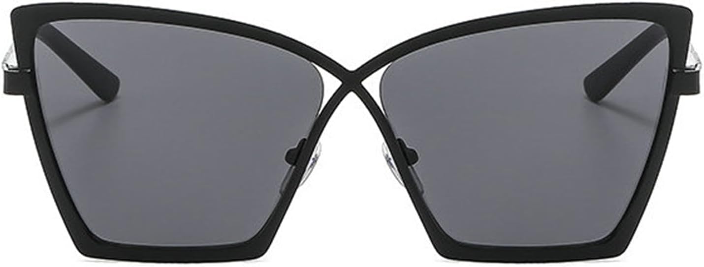 

Willochra — большие солнцезащитные очки для женщин с дизайном «бабочка», защита от ультрафиолета UV400, металлические, модные, в стиле ретро, ​​«кошачий глаз», для использования на открытом воздухе, C1