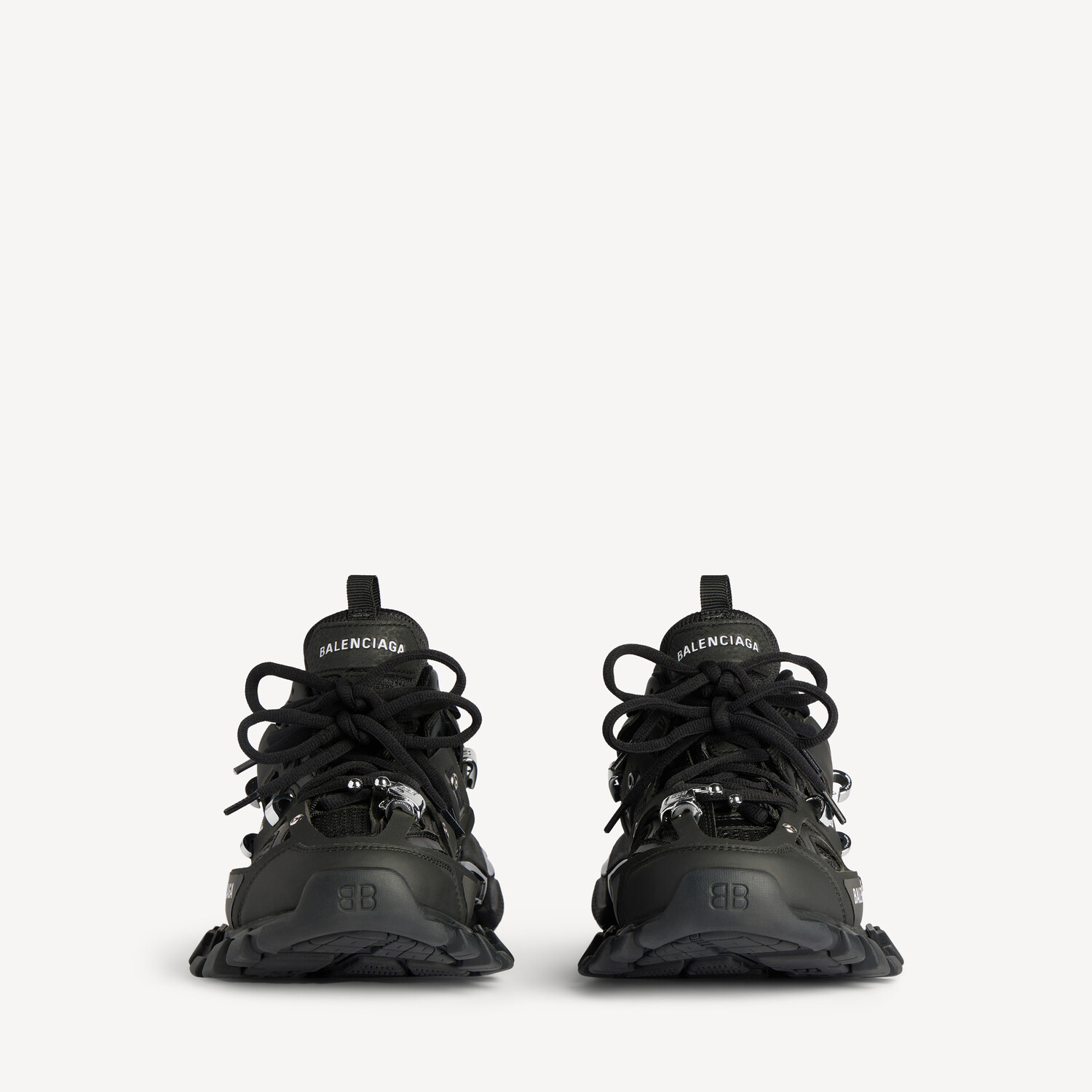 Мужские кроссовки track piercing в черном цвете BALENCIAGA, черный — фото 3