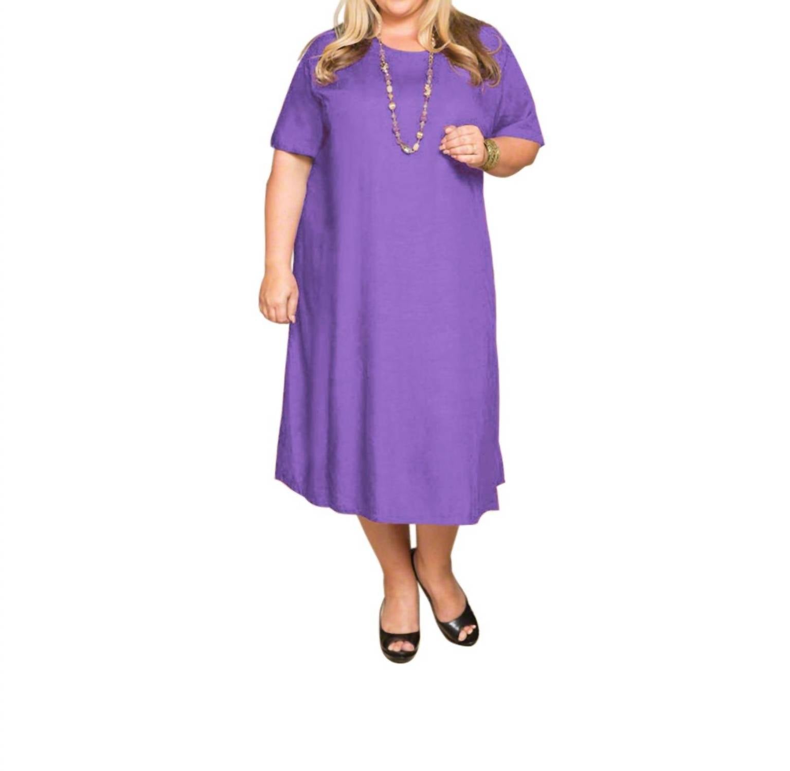 

Платье Belle Rayon Plus Size в цвете баклажан On The Plus Side, цвет eggplant