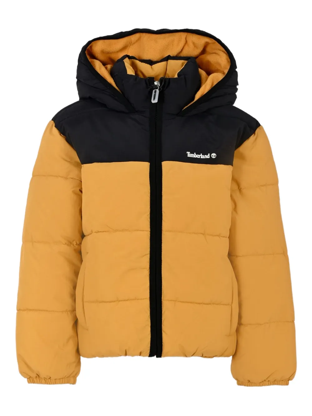 

Пуховик с капюшоном Timberland Kids, желтый