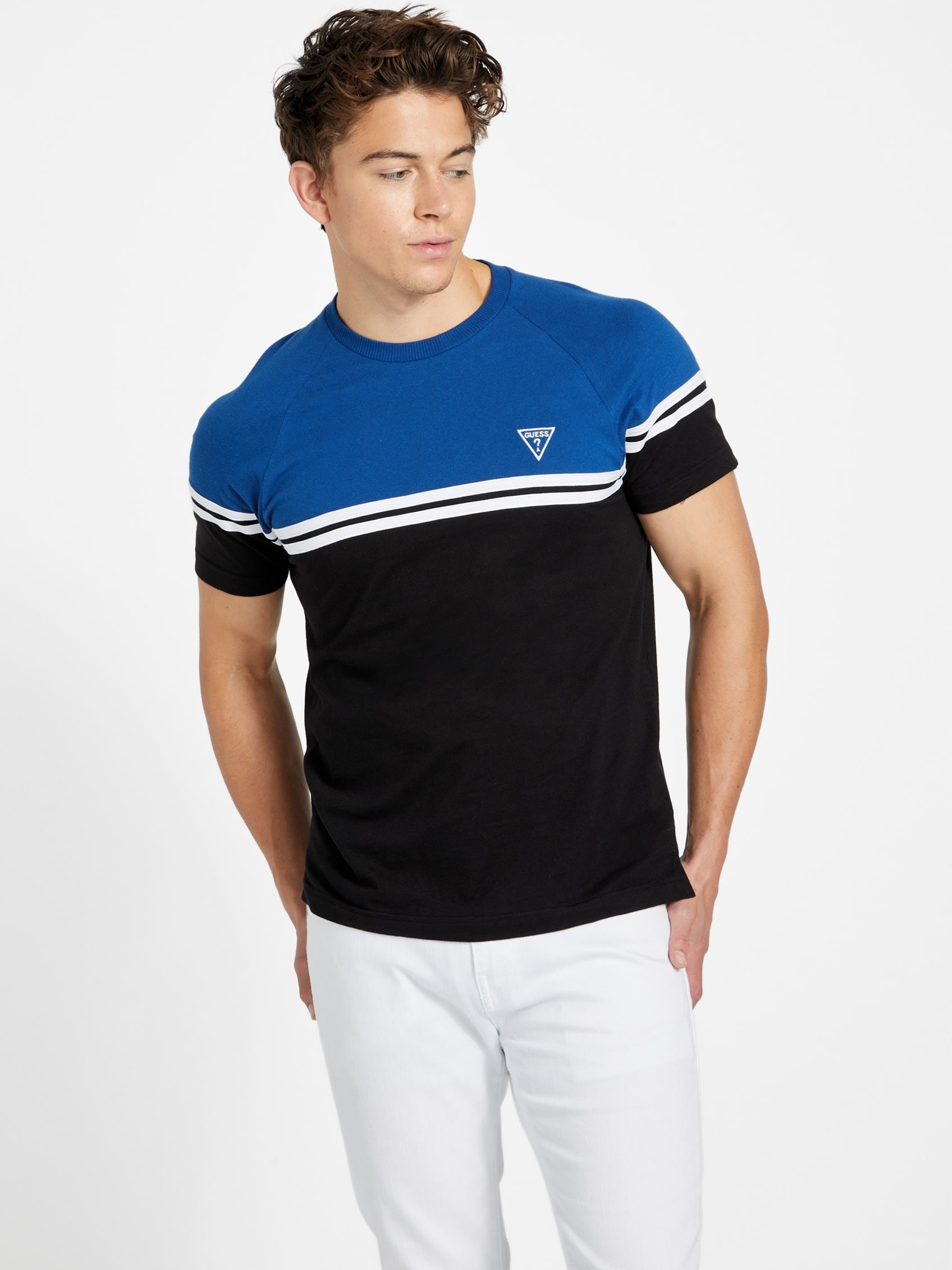 

Футболка Eco Kido Color-Block Guess Factory, цвет admiral blue