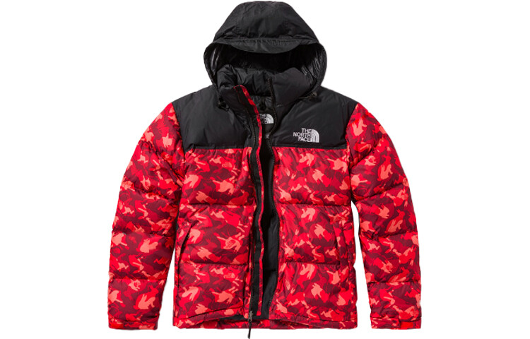 

Пуховик унисекс красный The North Face, красный
